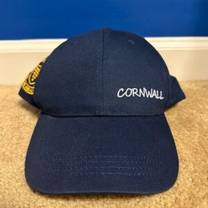 Cornwall One And All Hat Cap Navy Yellow Adjustable Cotton New